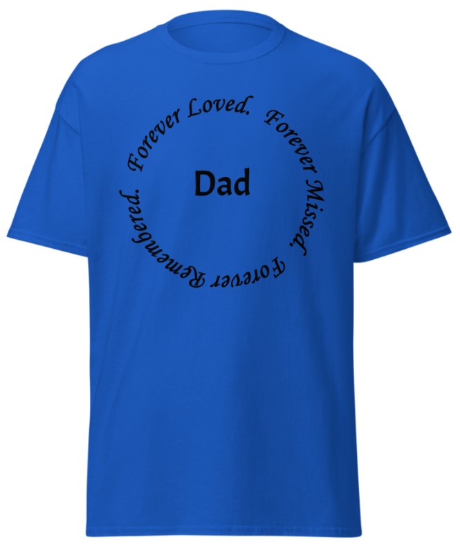 Non-Customizable - Circle Design with Black Lettering Gildan Classic Cotton