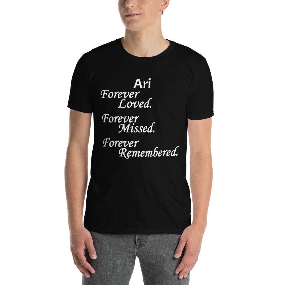 Gildan Softstyle Ring-Spun Cotton Unisex T-Shirt Block Design White Lettering