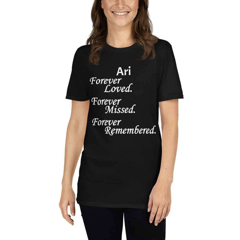 Gildan Softstyle Ring-Spun Cotton Unisex T-Shirt Block Design White Lettering