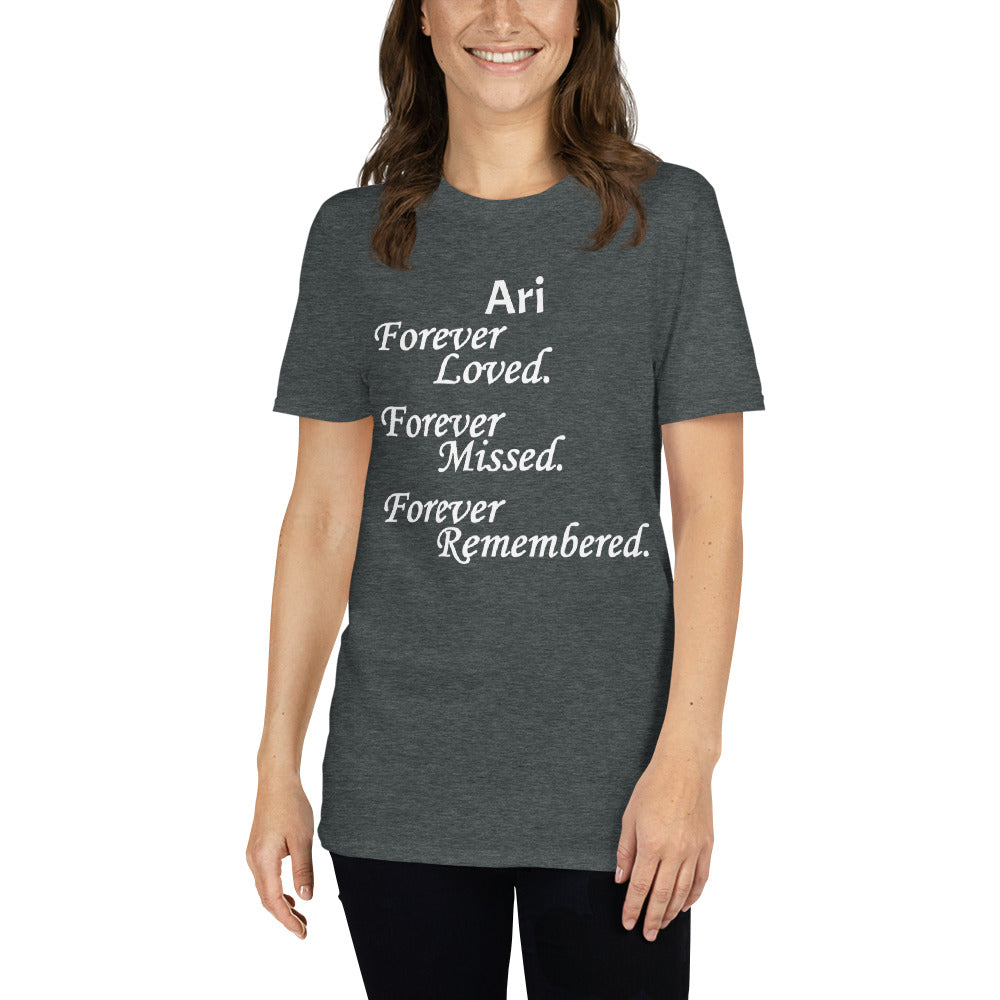 Gildan Softstyle Ring-Spun Cotton Unisex T-Shirt Block Design White Lettering