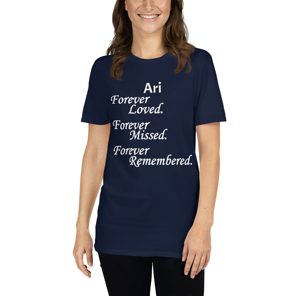 Gildan Softstyle Ring-Spun Cotton Unisex T-Shirt Block Design White Lettering