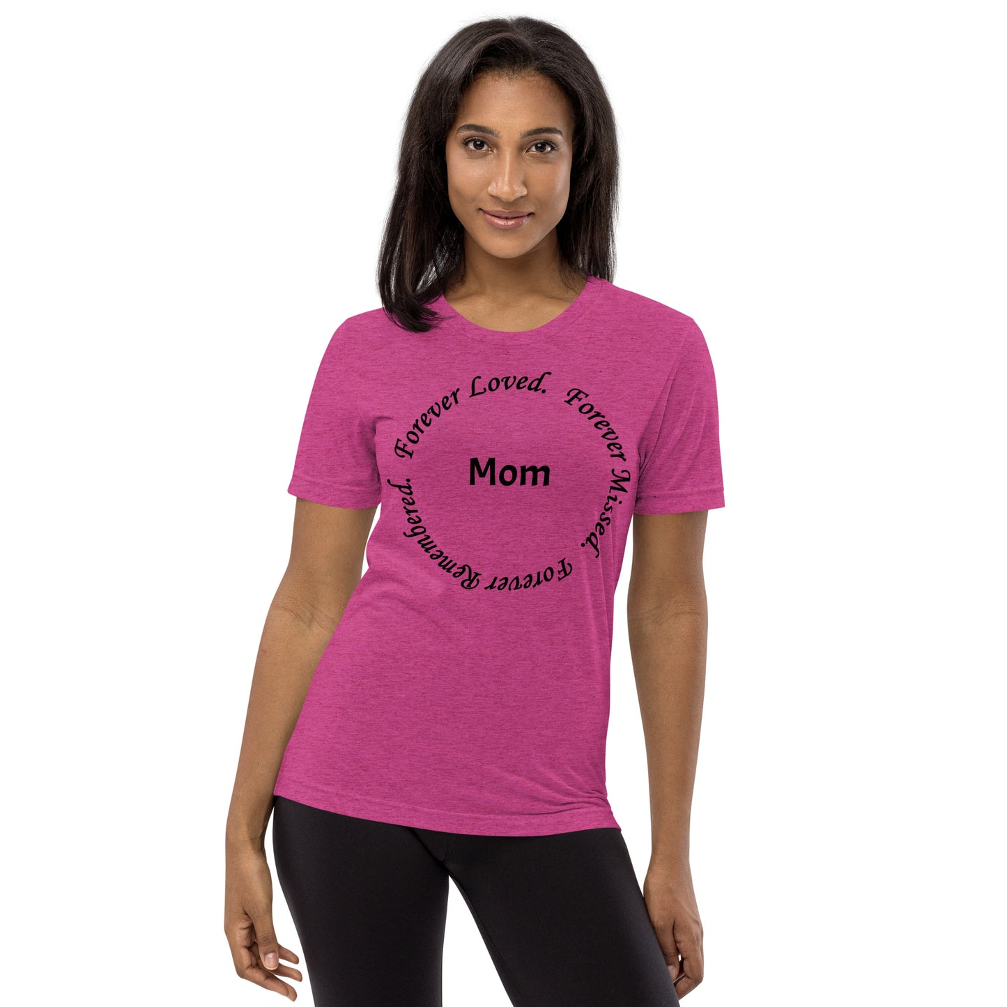 Bella + Canvas Tri-Blend Unisex T-Shirt Circle Design Black Lettering