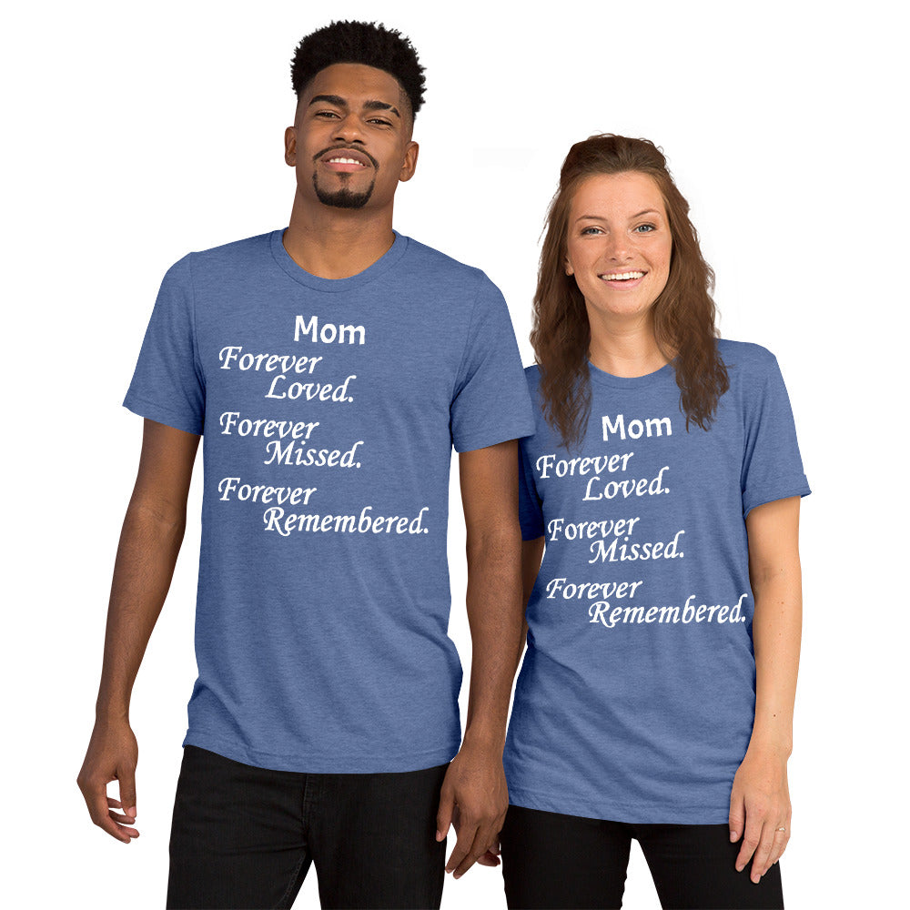 Bella + Canvas Tri-Blend Unisex T-Shirt Block Design White Lettering