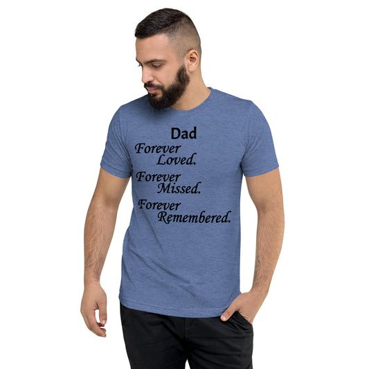 Bella + Canvas Tri-Blend Unisex T-Shirt Block Design Black Lettering