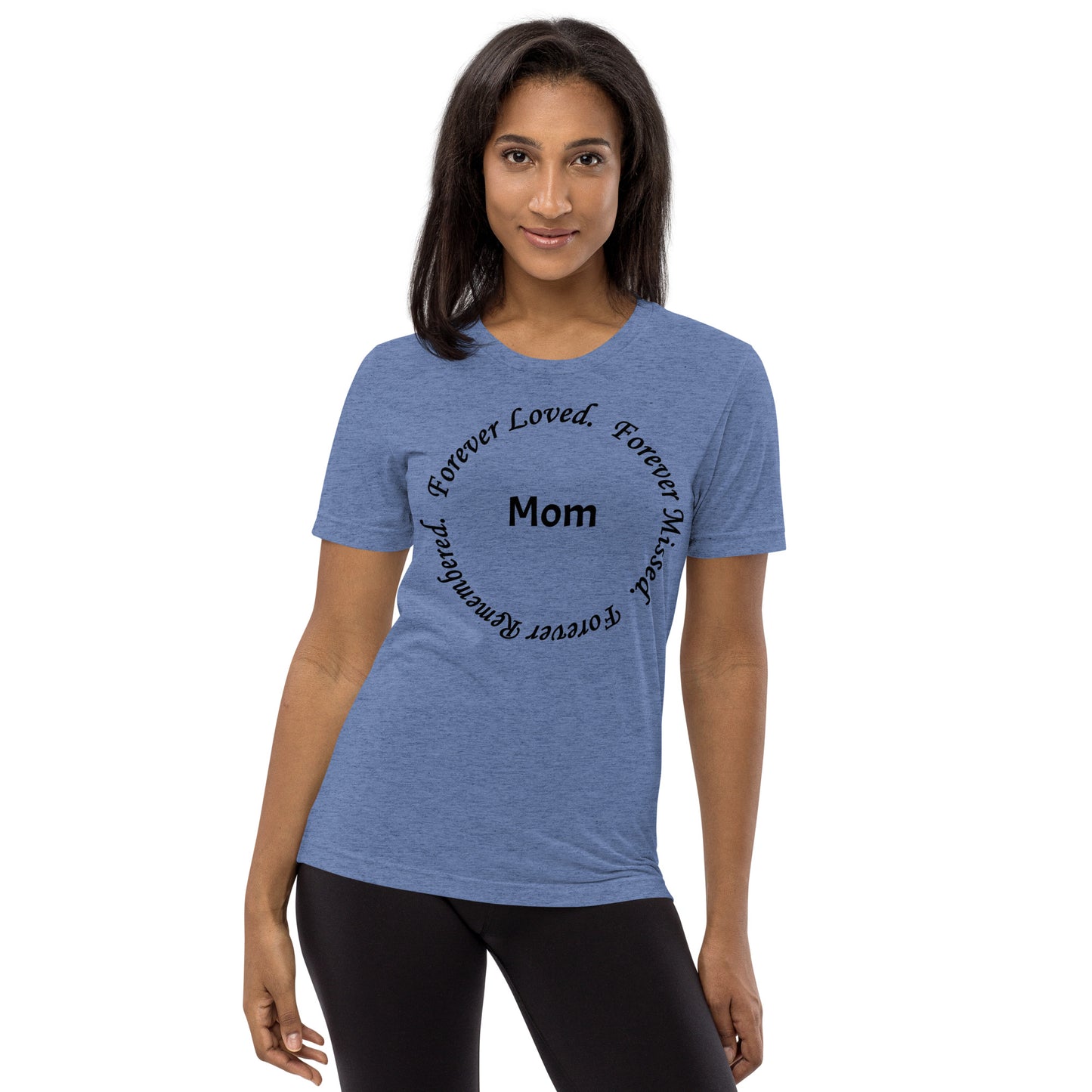 Bella + Canvas Tri-Blend Unisex T-Shirt Circle Design Black Lettering