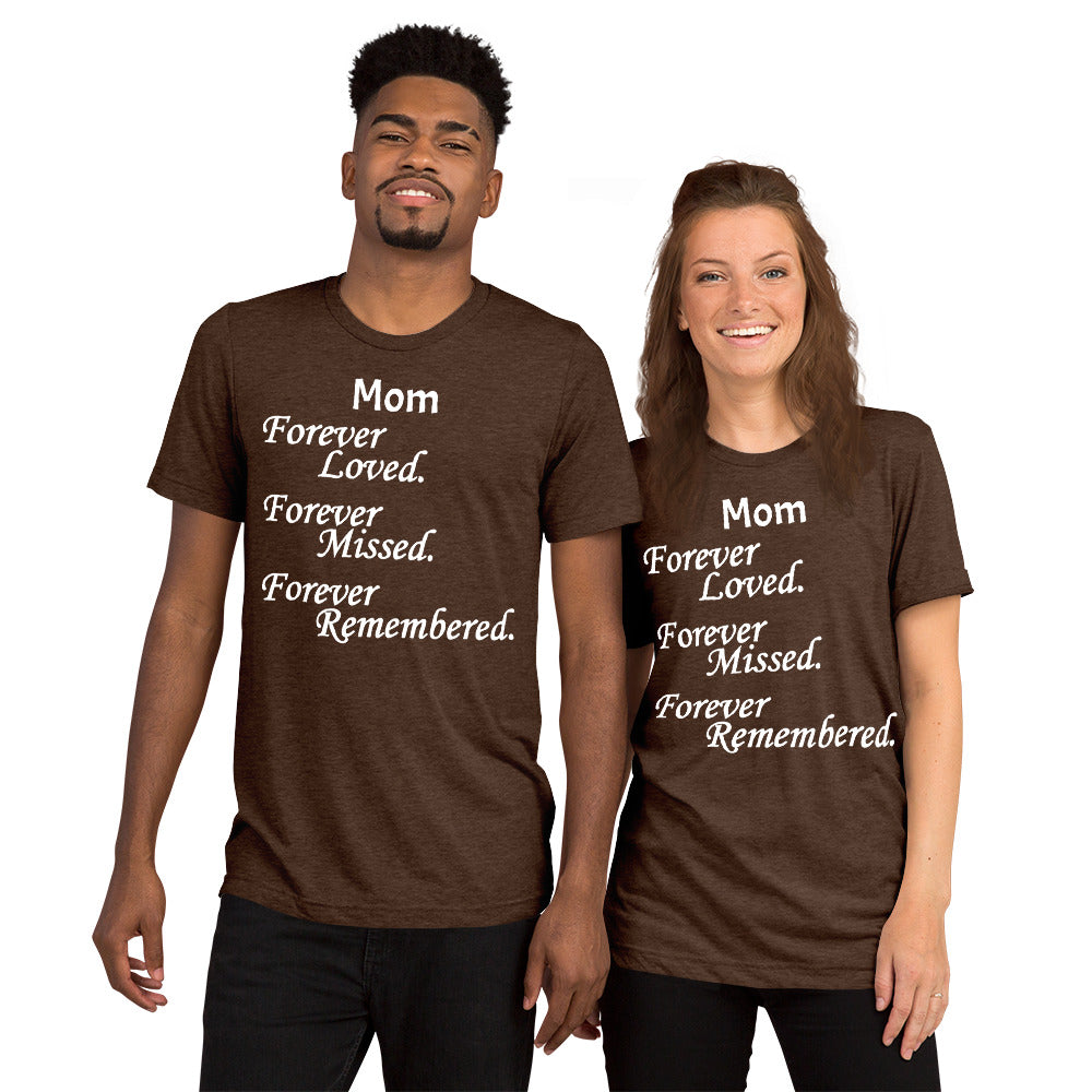 Bella + Canvas Tri-Blend Unisex T-Shirt Block Design White Lettering