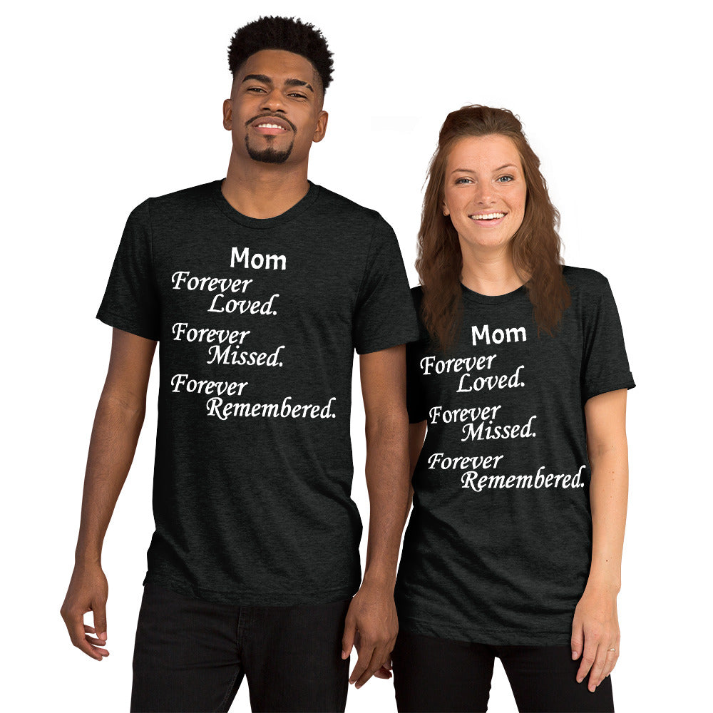 Bella + Canvas Tri-Blend Unisex T-Shirt Block Design White Lettering