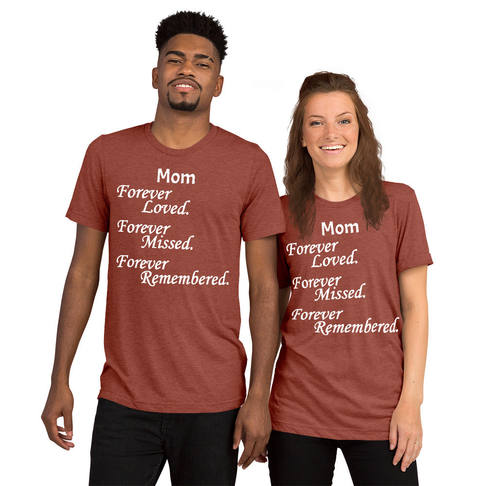 Bella + Canvas Tri-Blend Unisex T-Shirt Block Design White Lettering
