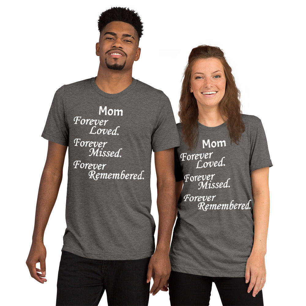 Bella + Canvas Tri-Blend Unisex T-Shirt Block Design White Lettering
