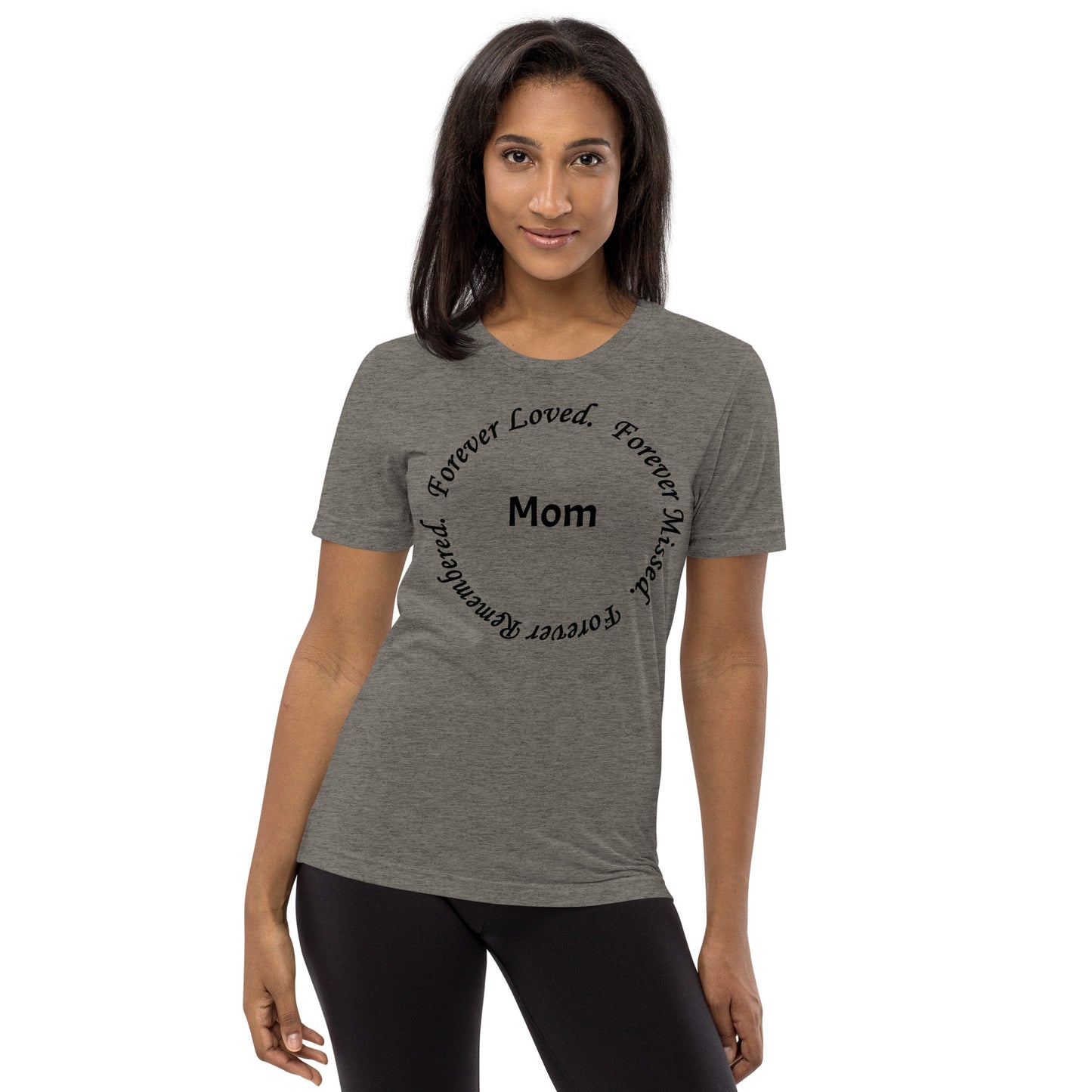 Bella + Canvas Tri-Blend Unisex T-Shirt Circle Design Black Lettering