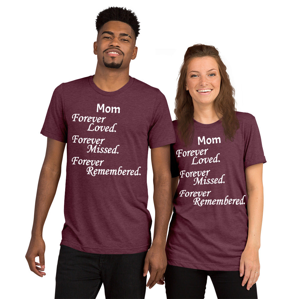 Bella + Canvas Tri-Blend Unisex T-Shirt Block Design White Lettering