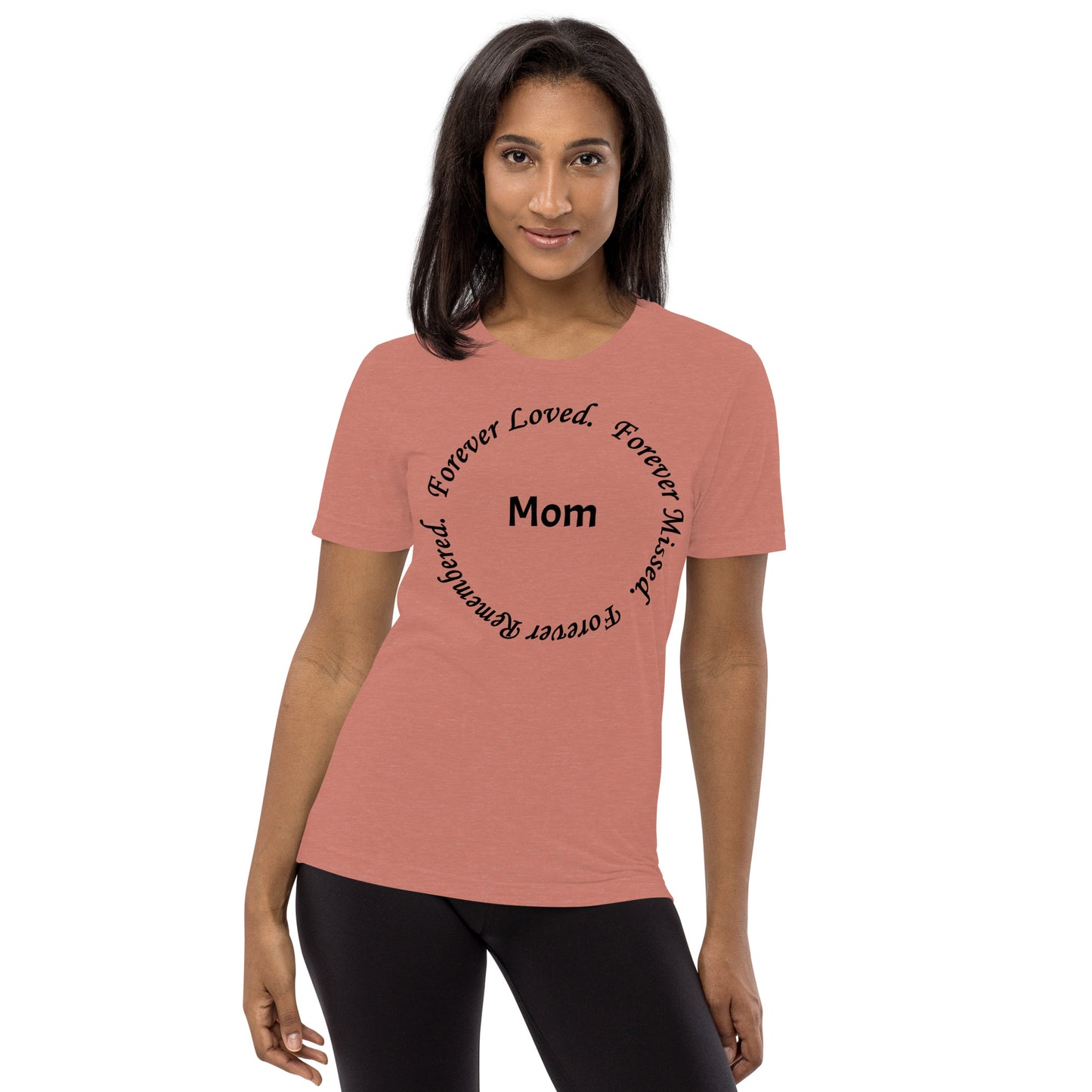 Bella + Canvas Tri-Blend Unisex T-Shirt Circle Design Black Lettering