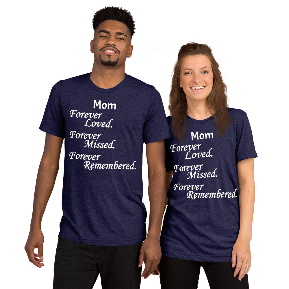 Bella + Canvas Tri-Blend Unisex T-Shirt Block Design White Lettering