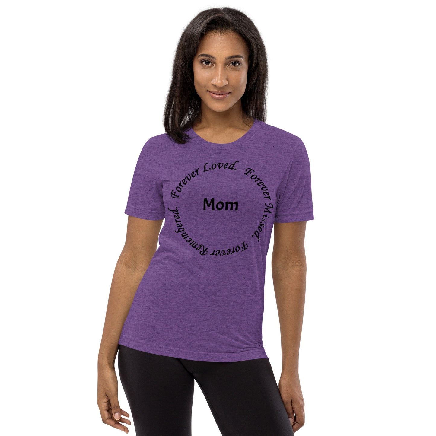 Bella + Canvas Tri-Blend Unisex T-Shirt Circle Design Black Lettering