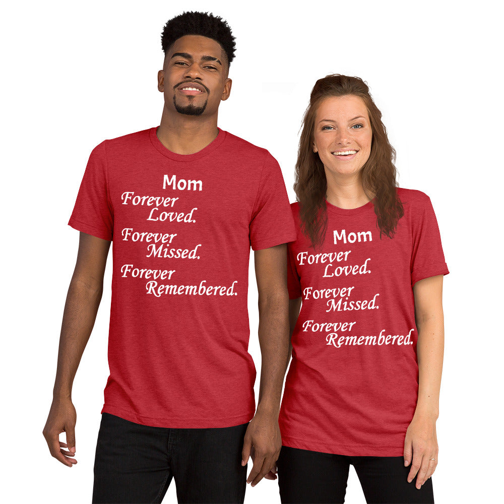 Bella + Canvas Tri-Blend Unisex T-Shirt Block Design White Lettering