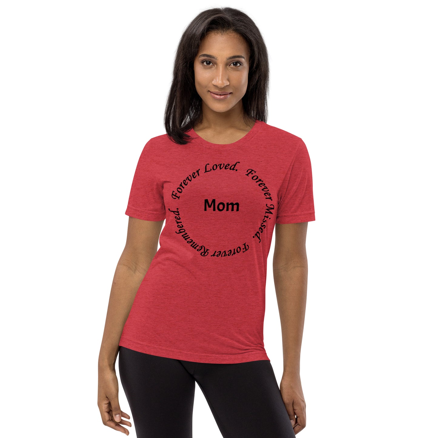 Bella + Canvas Tri-Blend Unisex T-Shirt Circle Design Black Lettering