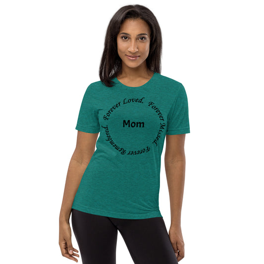 Bella + Canvas Tri-Blend Unisex T-Shirt Circle Design Black Lettering