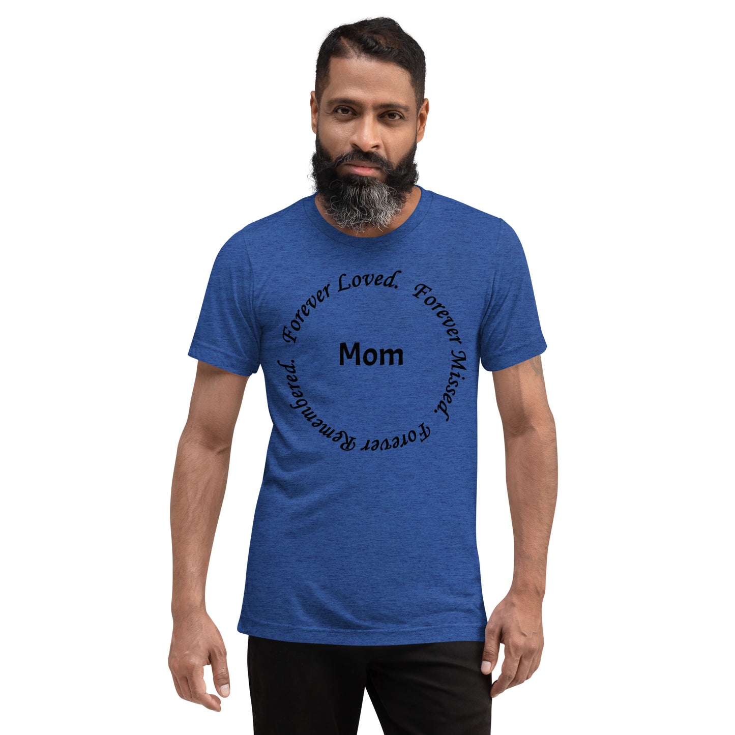 Bella + Canvas Tri-Blend Unisex T-Shirt Circle Design Black Lettering