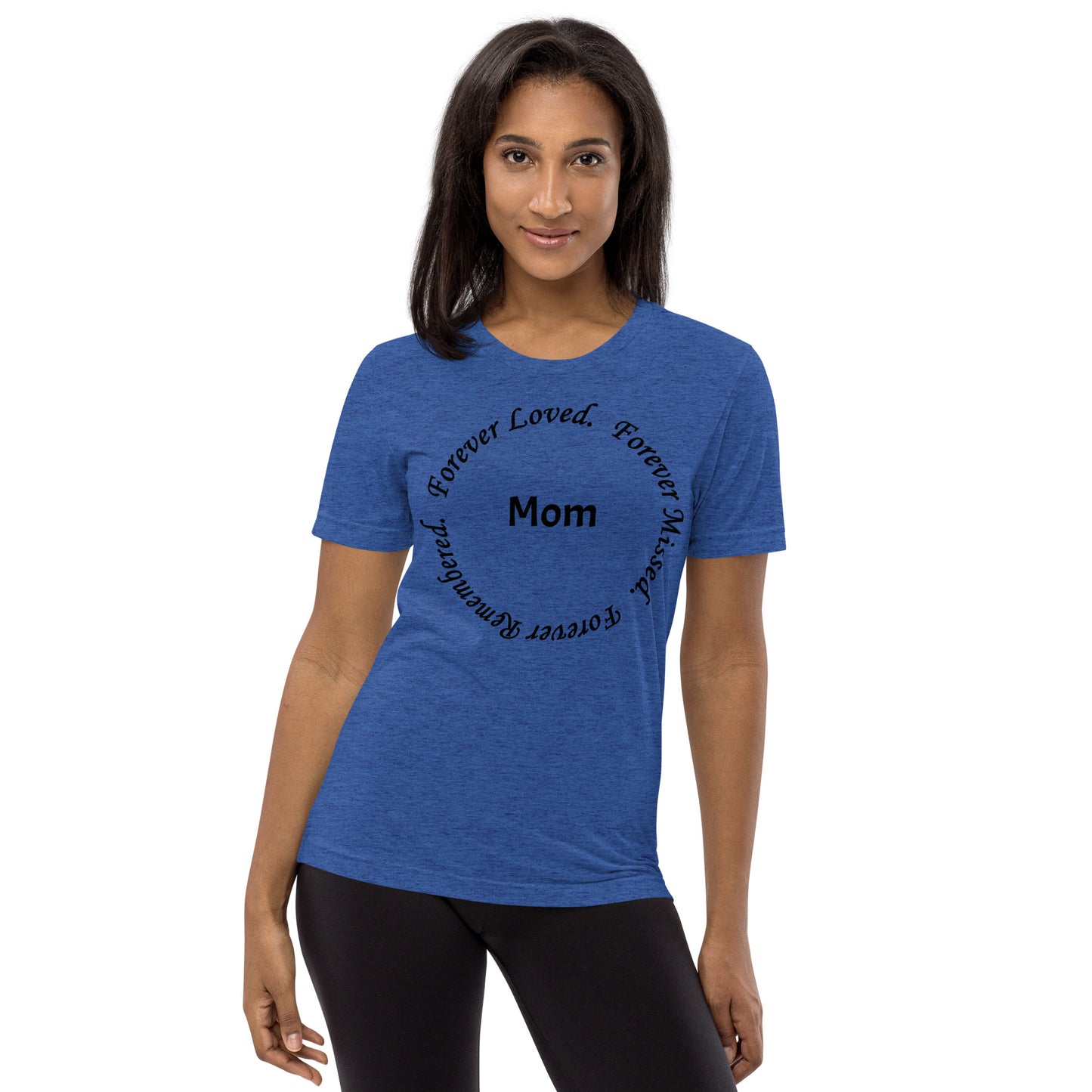 Bella + Canvas Tri-Blend Unisex T-Shirt Circle Design Black Lettering