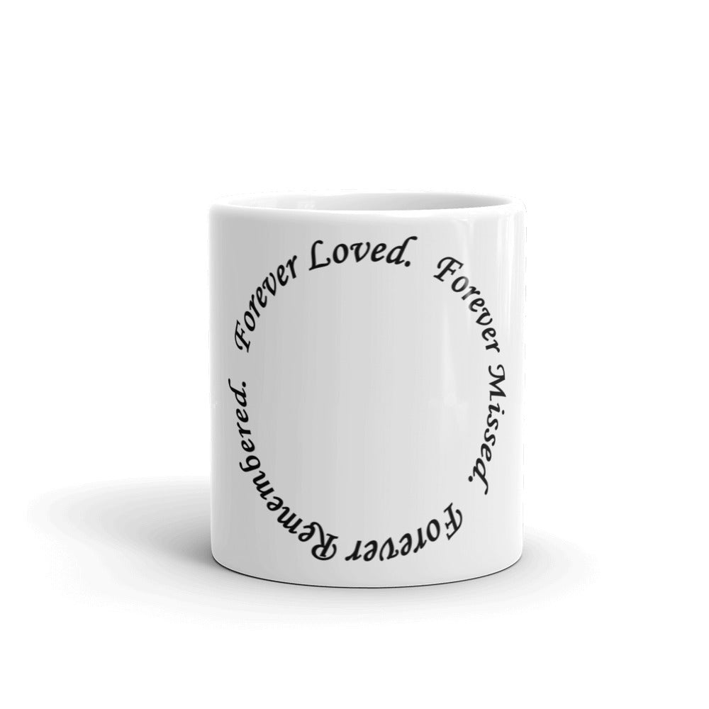 Glossy White Mug - Circle Design