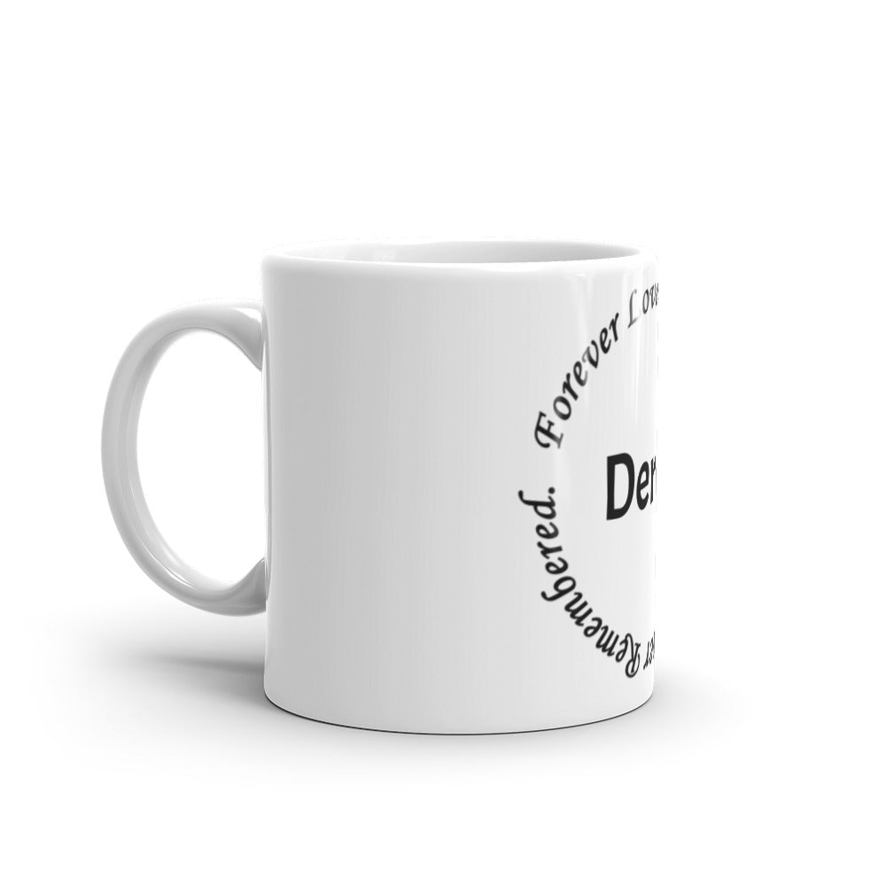 Glossy White Mug "Derek" - Circle Design