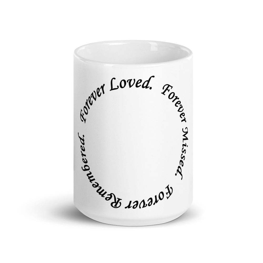 Glossy White Mug - Circle Design