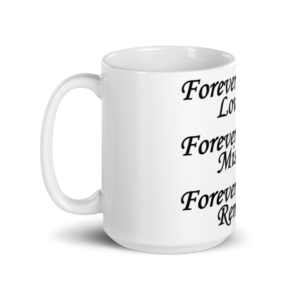 Glossy White Mug "Grandma" - Block Design