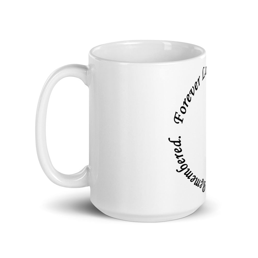 Glossy White Mug - Circle Design