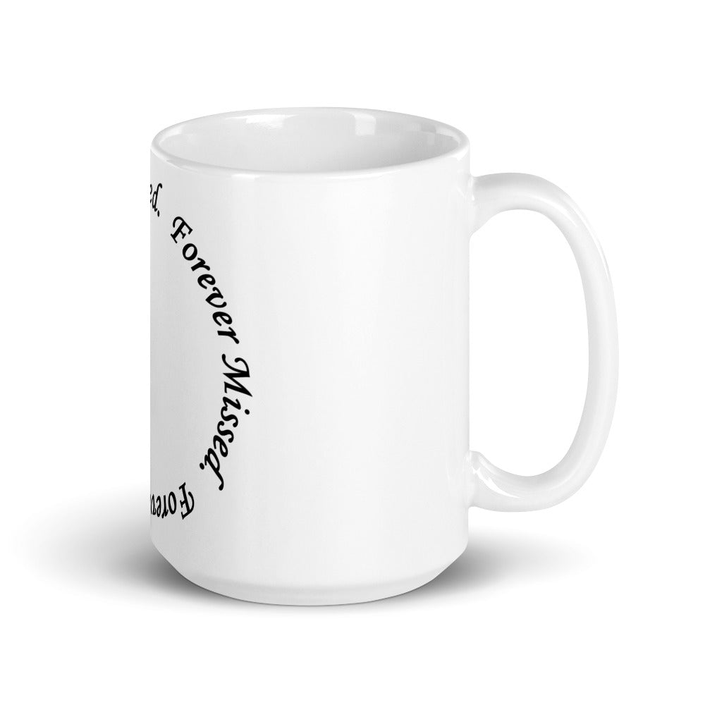 Glossy White Mug - Circle Design