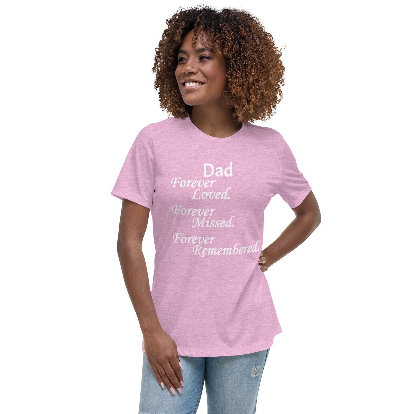 Bella + Canvas Combed and Ring-Spun Cotton Women's T-Shirt Block Design White Lettering
